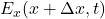 E_x(x+\Delta x,t)
