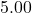 5.00