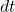Rendered by QuickLaTeX.com dt