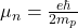 \mu_n=\frac{e\hbar}{2m_p}