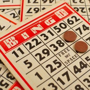 A bingo card.