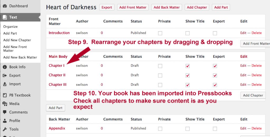 Steps 9 & 10