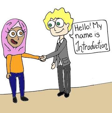 Two people shaking hands and meeting for the first time.