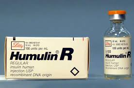 "Humulin R, Insulin, 1987" by National Museum of American History Smithsonian Institution is licensed under CC BY-NC-ND 2.0 Photo showing package of Humulin R with vial next to it.
