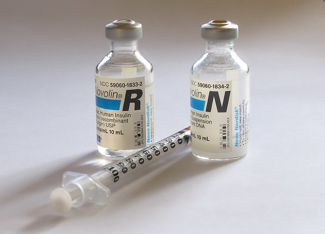 "The Gift of Life" by Melissa Johnson is licensed under CC BY 2.0 Photo showing two vials. One is Novolin N and the other is Novolin R.