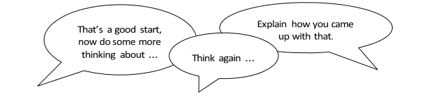 Encouraging questions