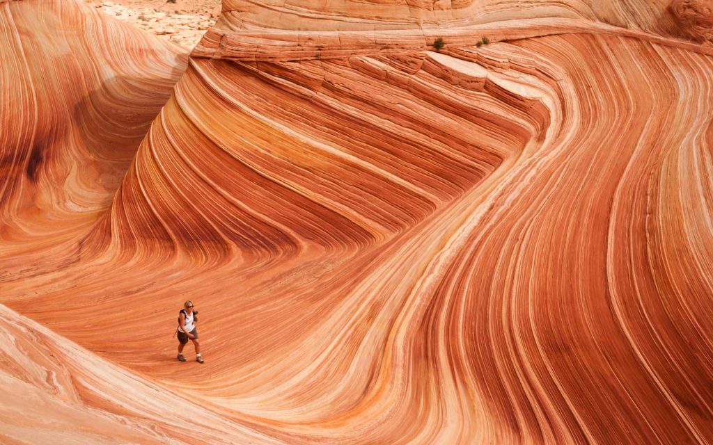 beautiful coloured sandstone layers