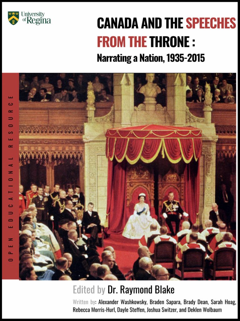 Cover image for Canada and Speeches from the Throne
