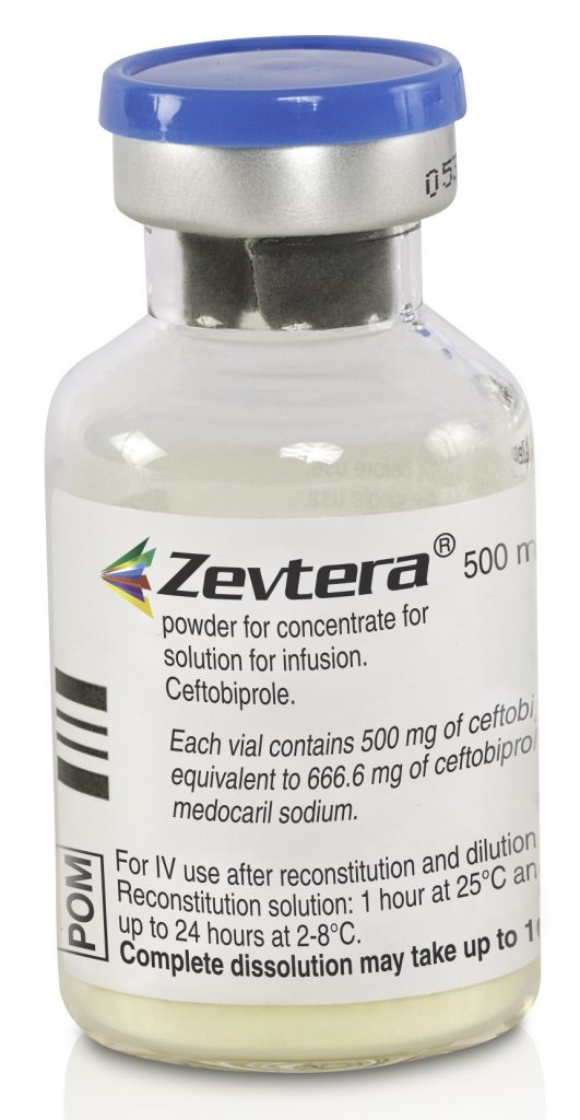 “Zevtera 1Vial UK(3)(1) (29608654394).jpg” by Mohamd Ghani is licensed under CC BY-SA 2.0 Photo showing vial of dry medication