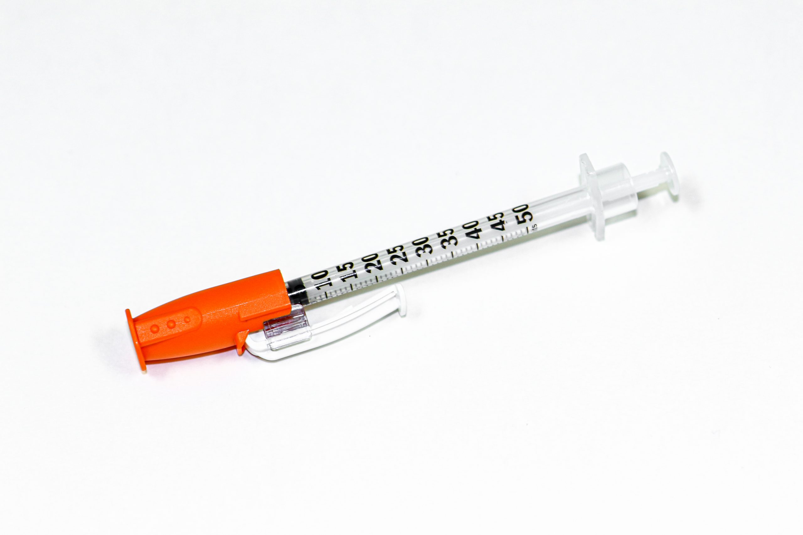“Insulin Syringe 3I3A0783.jpg" by Deanna Hoyord, Chippewa Valley Technical College is licensed under CC BY 4.0 Photo showing closeup of an insulin syringe