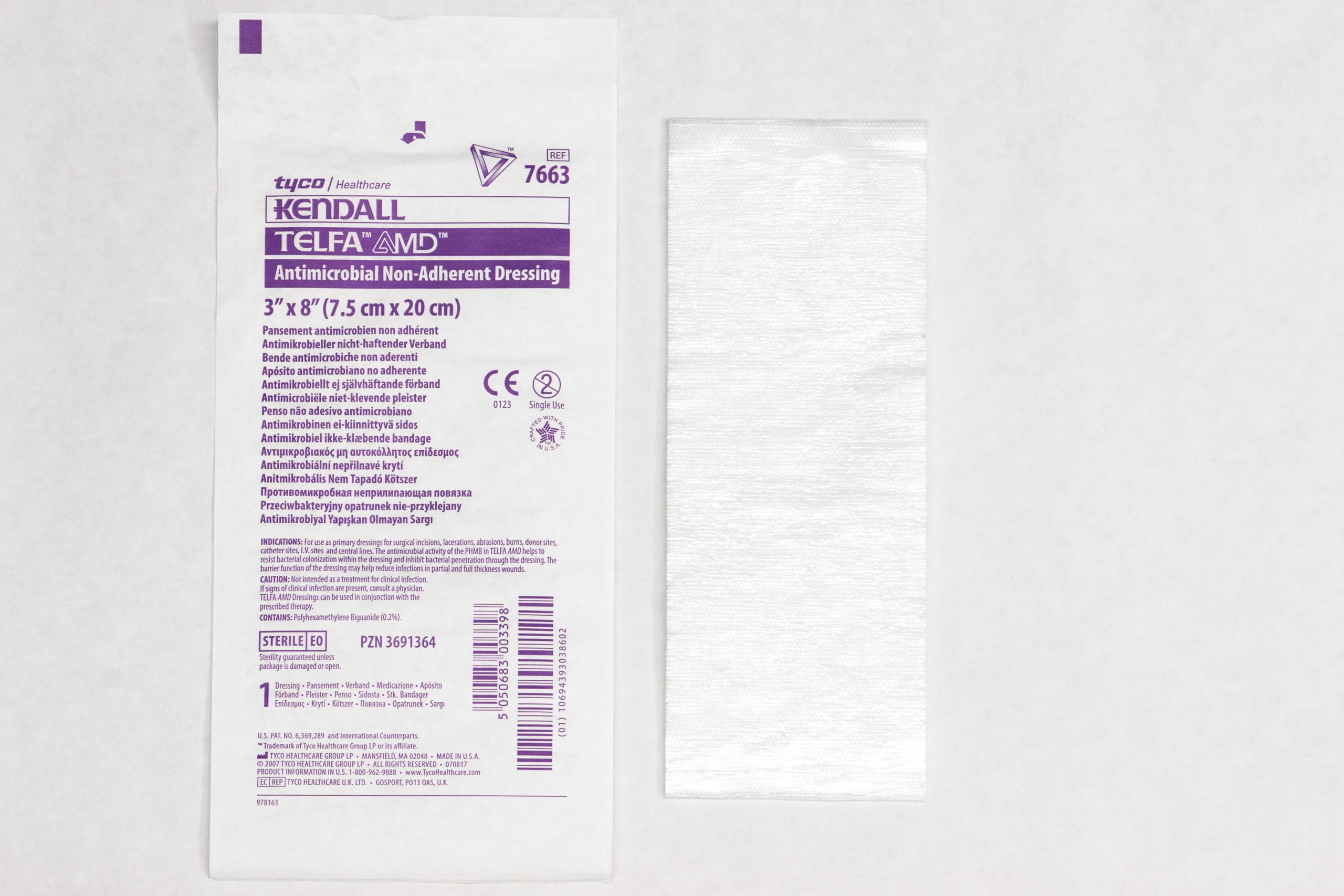 "Nonadherent Dressing and Packaging 3I3A0203.jpg" by Deanna Hoyord, Chippewa Valley Technical College is licensed under CC BY 4.0 Phot showing Non-Adherent Dressing and packaging