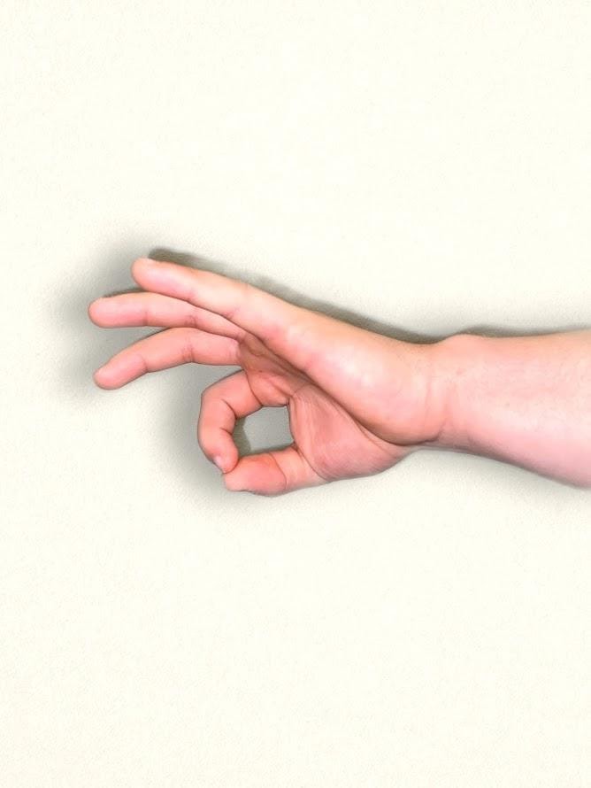 "Neuro Exam image 15.png"by Meredith Pomietlo for Chippewa Valley Technical College is licensed under CC BY 4.0 Photo showing a hand with thumb and index finger touching