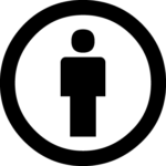 circle with a person in it