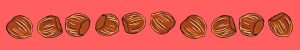 Ten chestnuts in a row