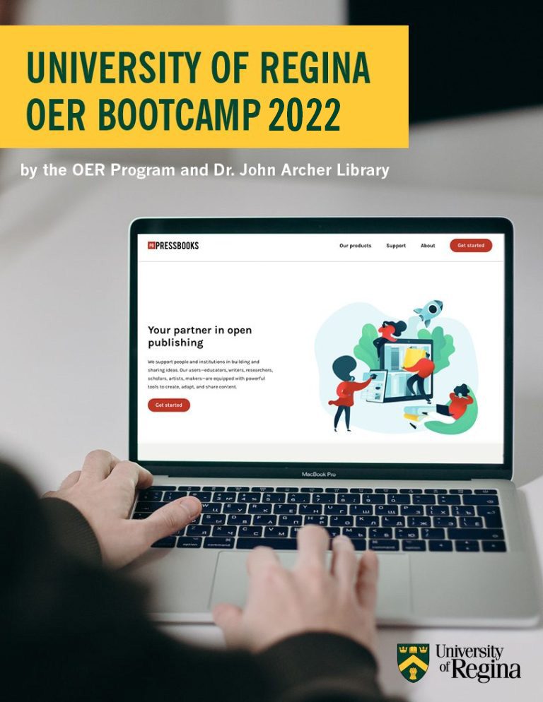 Cover image for University of Regina OER Bootcamp 2022