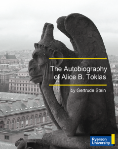 Pressbooks version of The Autobiography of Alice B. Toklas