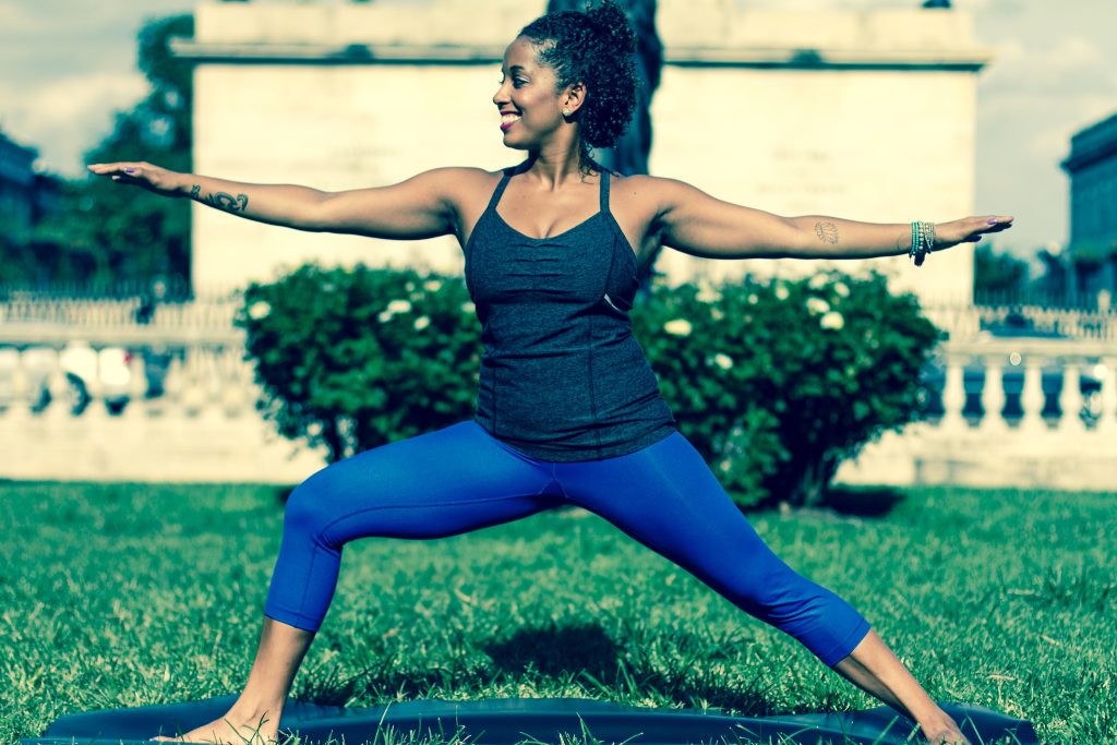 “9707554768.jpg” by Dave Rosenblum is licensed under CC BY 2.0 Photo showing a person in a yoga position outdoors