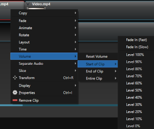 Adjust Audio Volume, OpenShot