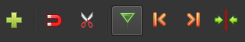 Use the Marker tool from the Main Toolbar, OpenShot