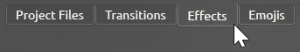 Effects Tab, OpenShot