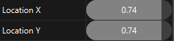 Propreties Location X & Y