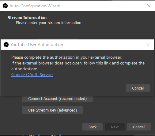 Google OAuth for YouTube