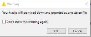 Save warning