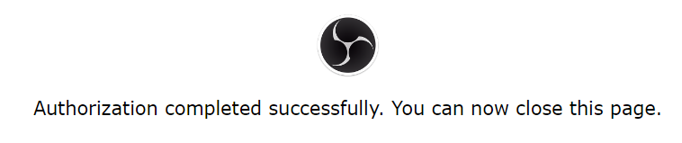 Authorization Complete