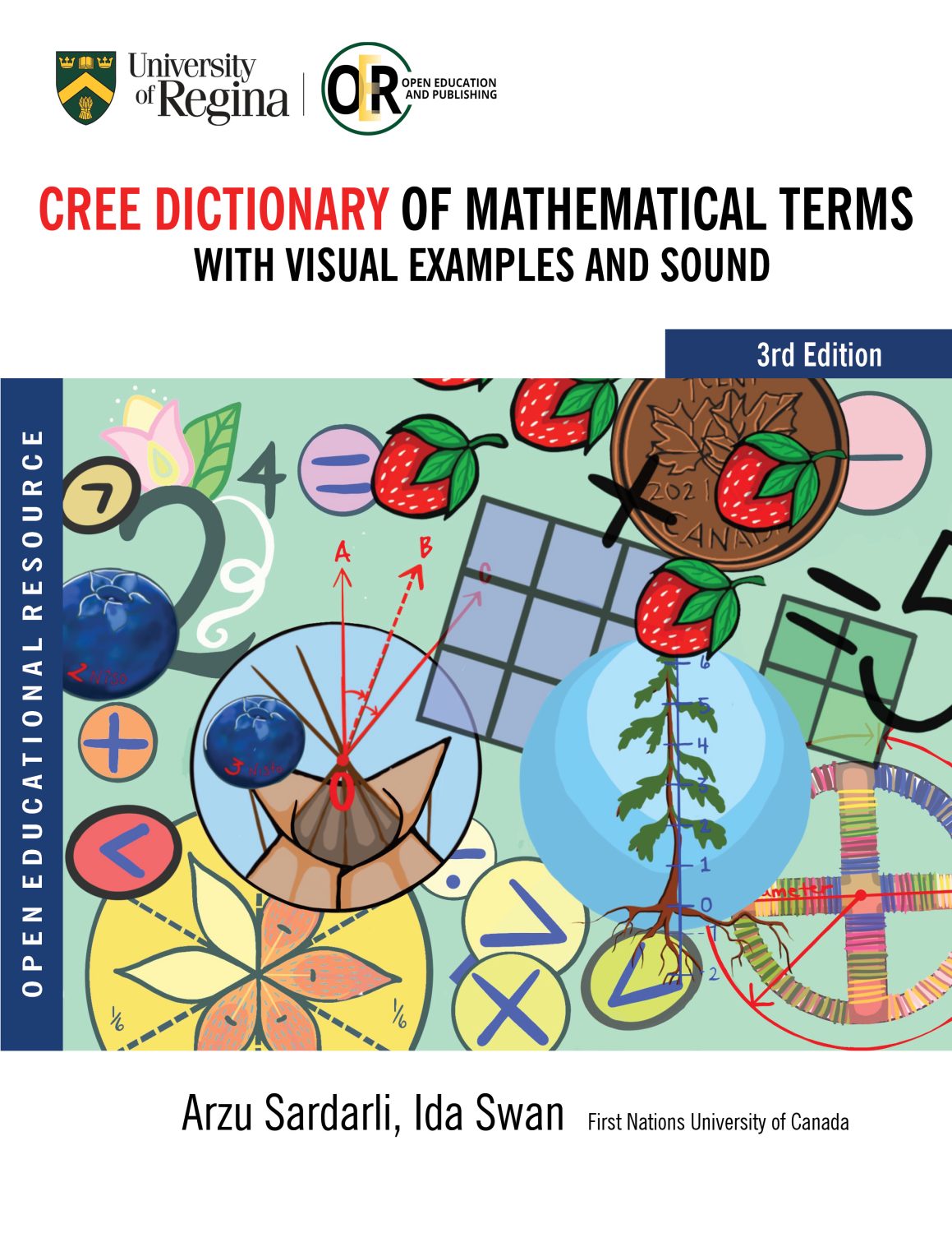 Cover image for Cree Dictionary of Mathematical Terms with Visual Examples and Sound